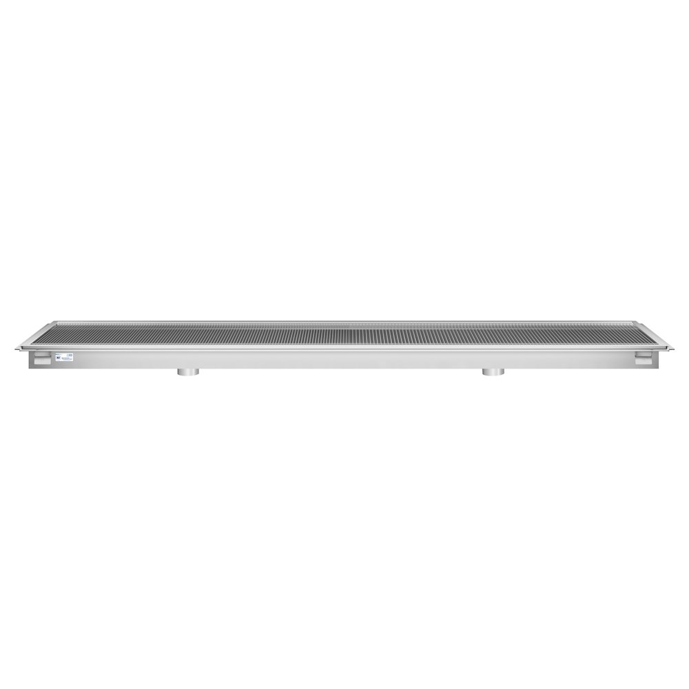 24" x 120" Stainless Steel Floor Trough Drain, 14-Gauge. Picture 4