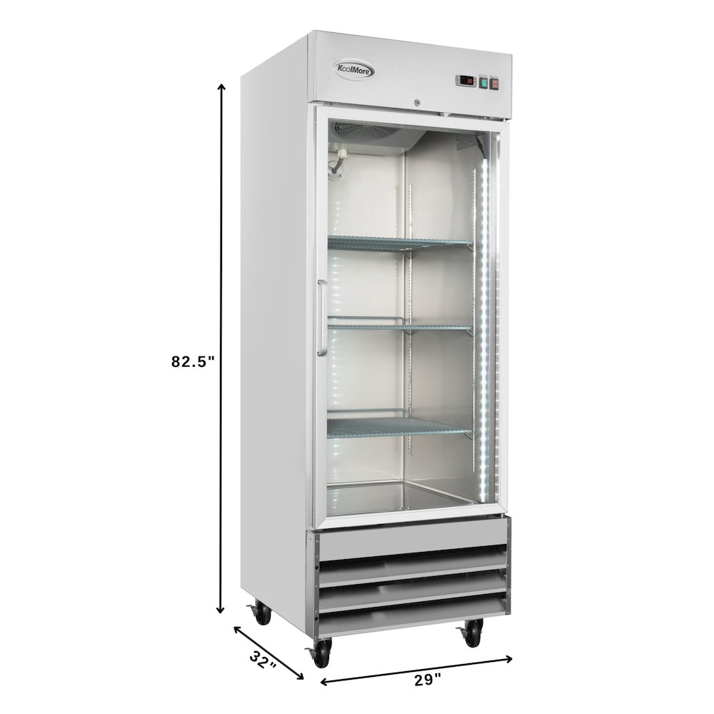 29 in. One-Door Reach-In Refrigerator - 21 Cu Ft.. Picture 2