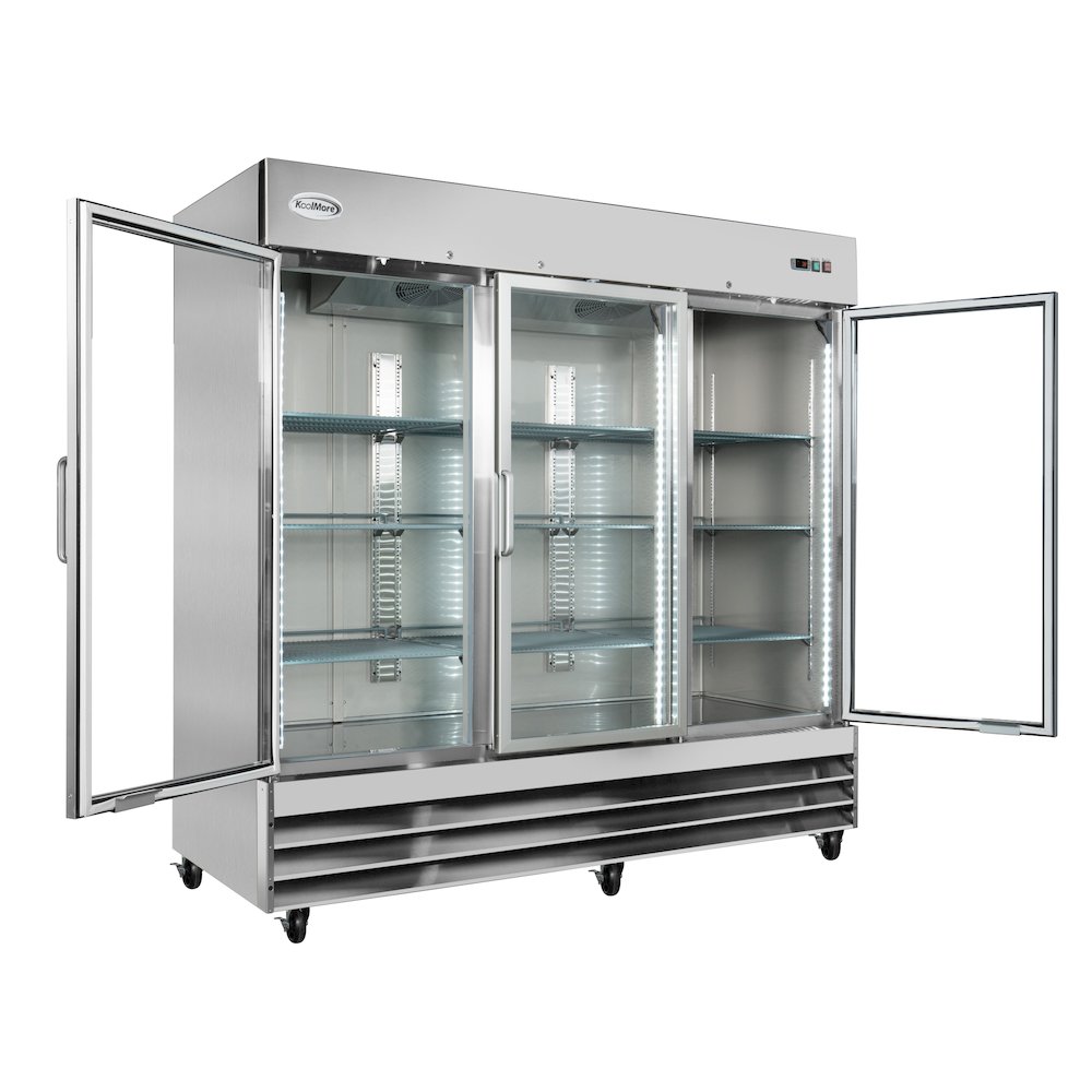 81 in. Three-Door Reach-In Refrigerator - 72 Cu Ft.. Picture 8