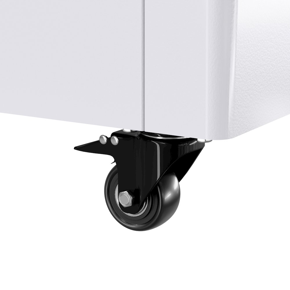 33 in. Flat Top Ice Cream Display Freezer, 7 cu. ft. Capacity in White. Picture 12