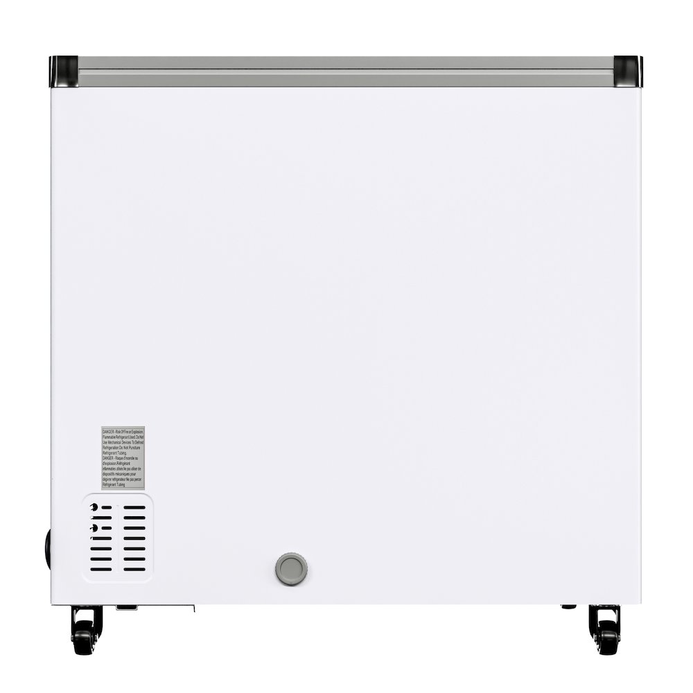 33 in. Flat Top Ice Cream Display Freezer, 7 cu. ft. Capacity in White. Picture 13