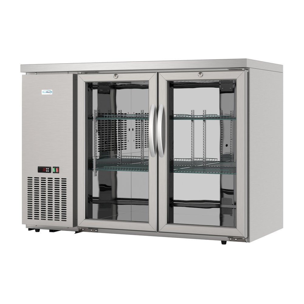47 in. Two Glass Door Back Bar Cooler Refrigerator. Picture 7