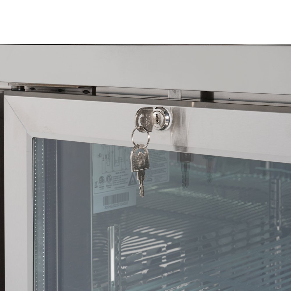 47 in. Two Glass Door Back Bar Cooler Refrigerator. Picture 9