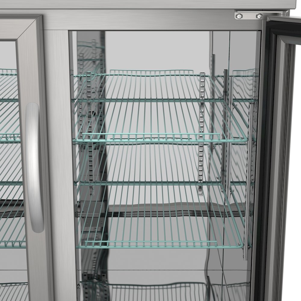 47 in. Two Glass Door Back Bar Cooler Refrigerator. Picture 11