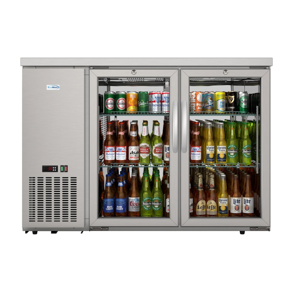 47 in. Two Glass Door Back Bar Cooler Refrigerator. Picture 3