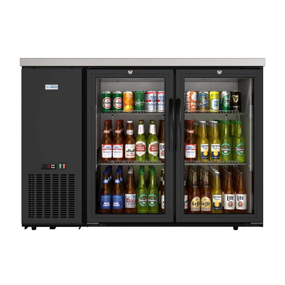 47 in. Two Glass Door Back Bar Cooler Refrigerator. Picture 3