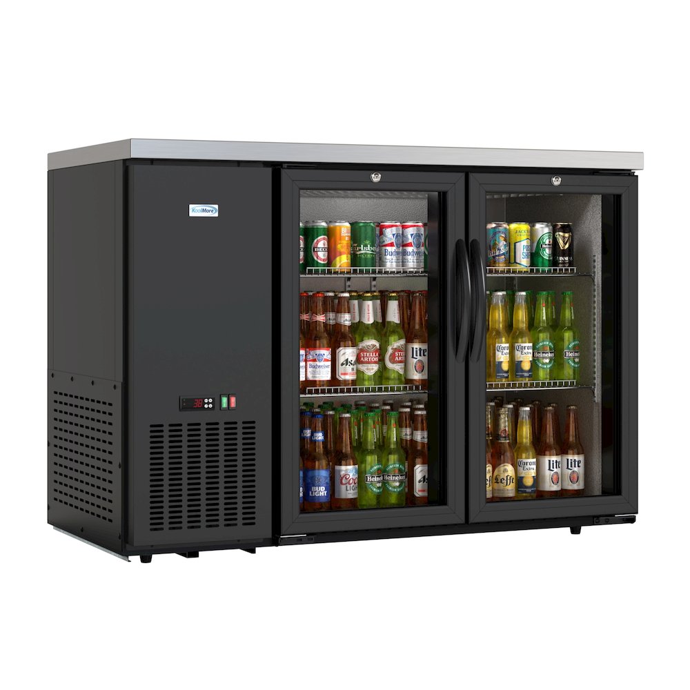 47 in. Two Glass Door Back Bar Cooler Refrigerator. Picture 1