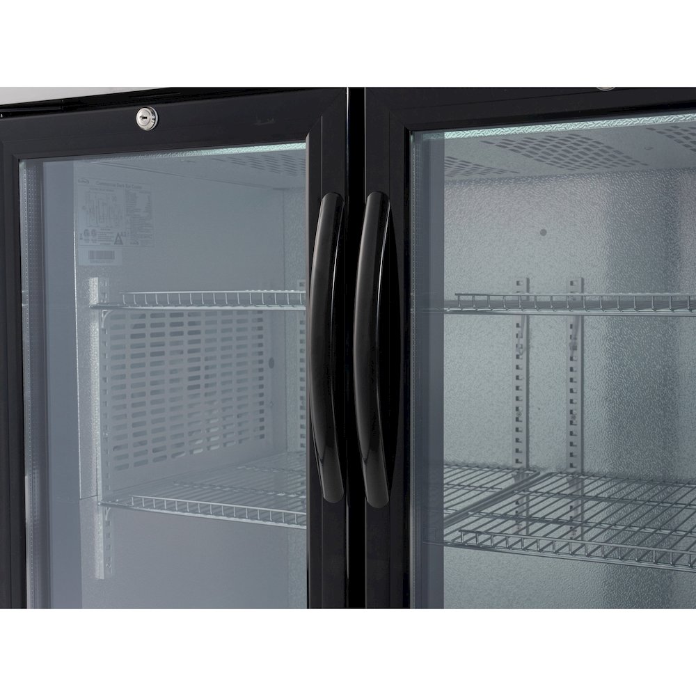 47 in. Two Glass Door Back Bar Cooler Refrigerator. Picture 9