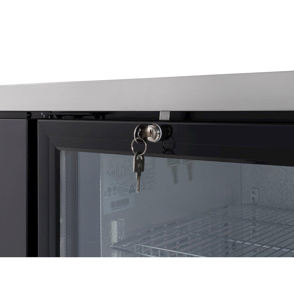 47 in. Two Glass Door Back Bar Cooler Refrigerator. Picture 12