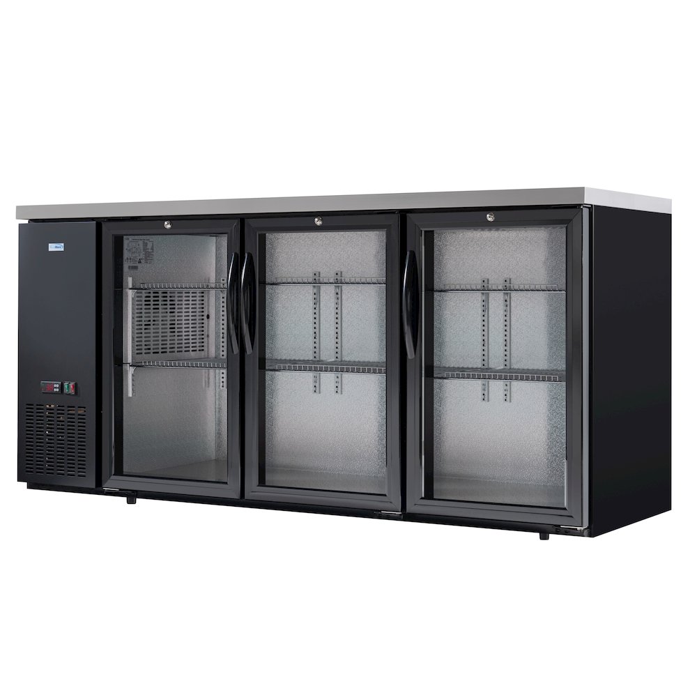 72 in. Three Glass Door Back Bar Cooler Refrigerator. Picture 7