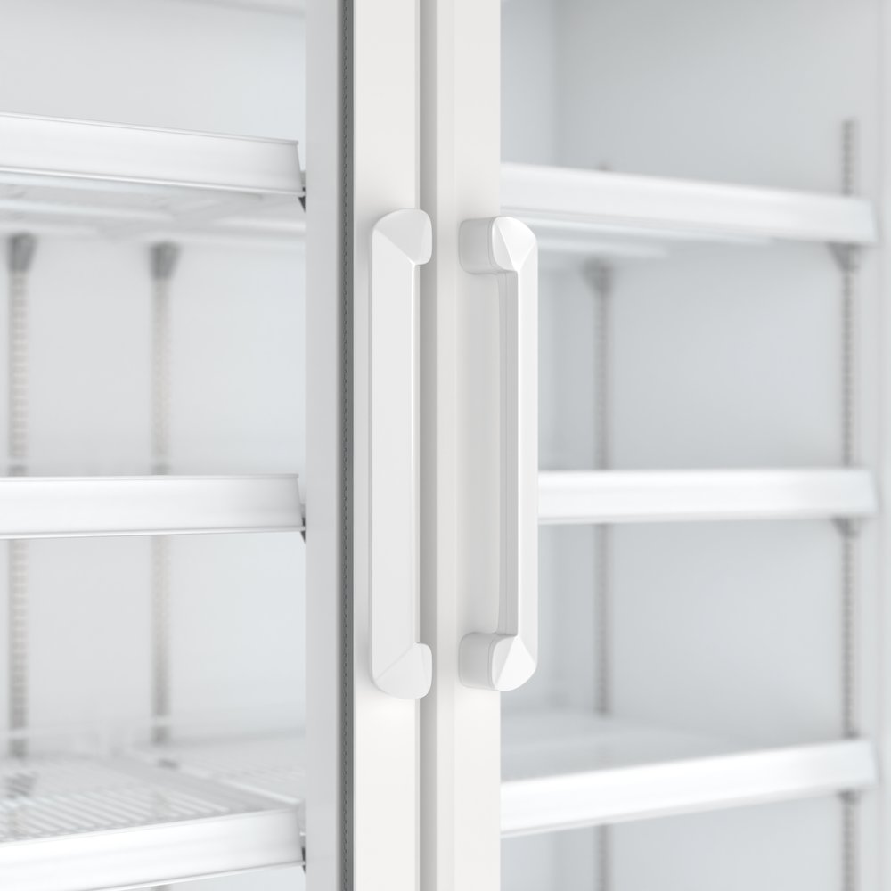 47 in. Commercial 2-Glass Door Merchandiser Refrigerator, 29 cu. ft. in White. Picture 9