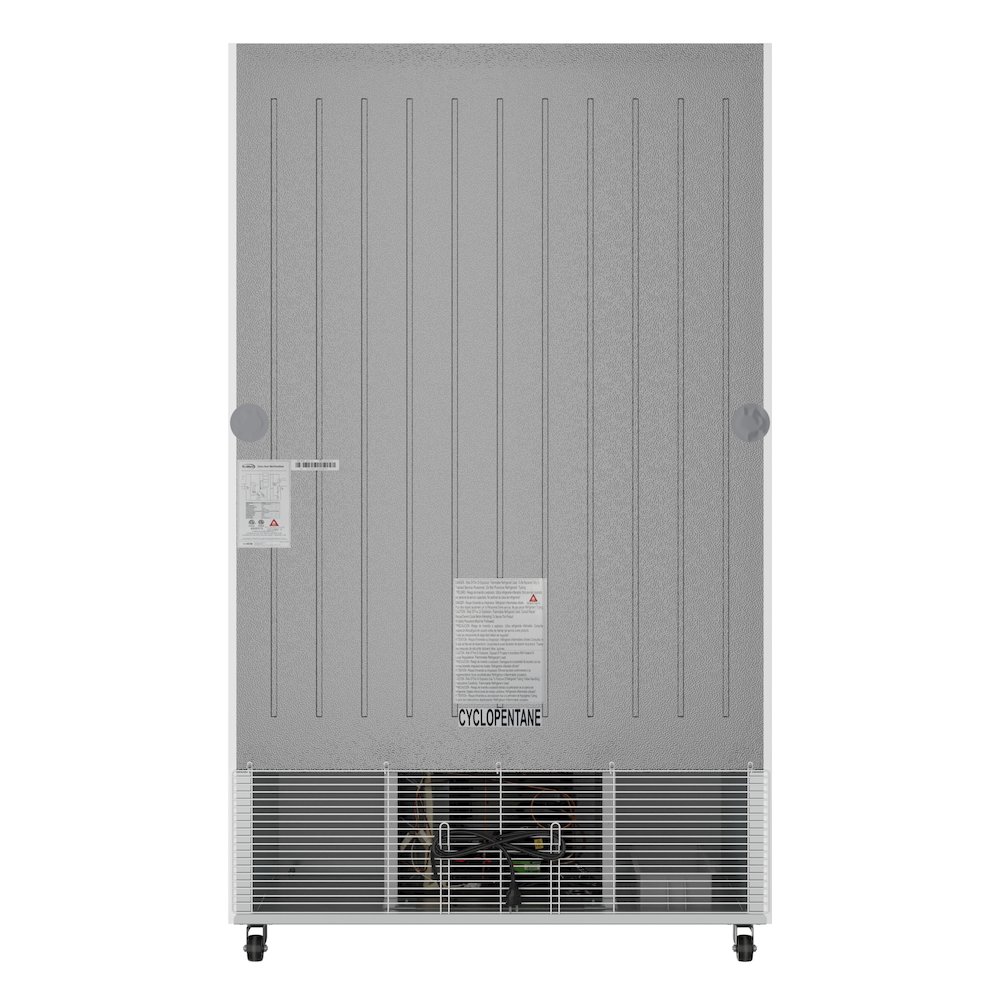 47 in. Commercial 2-Glass Door Merchandiser Refrigerator, 29 cu. ft. in White. Picture 13