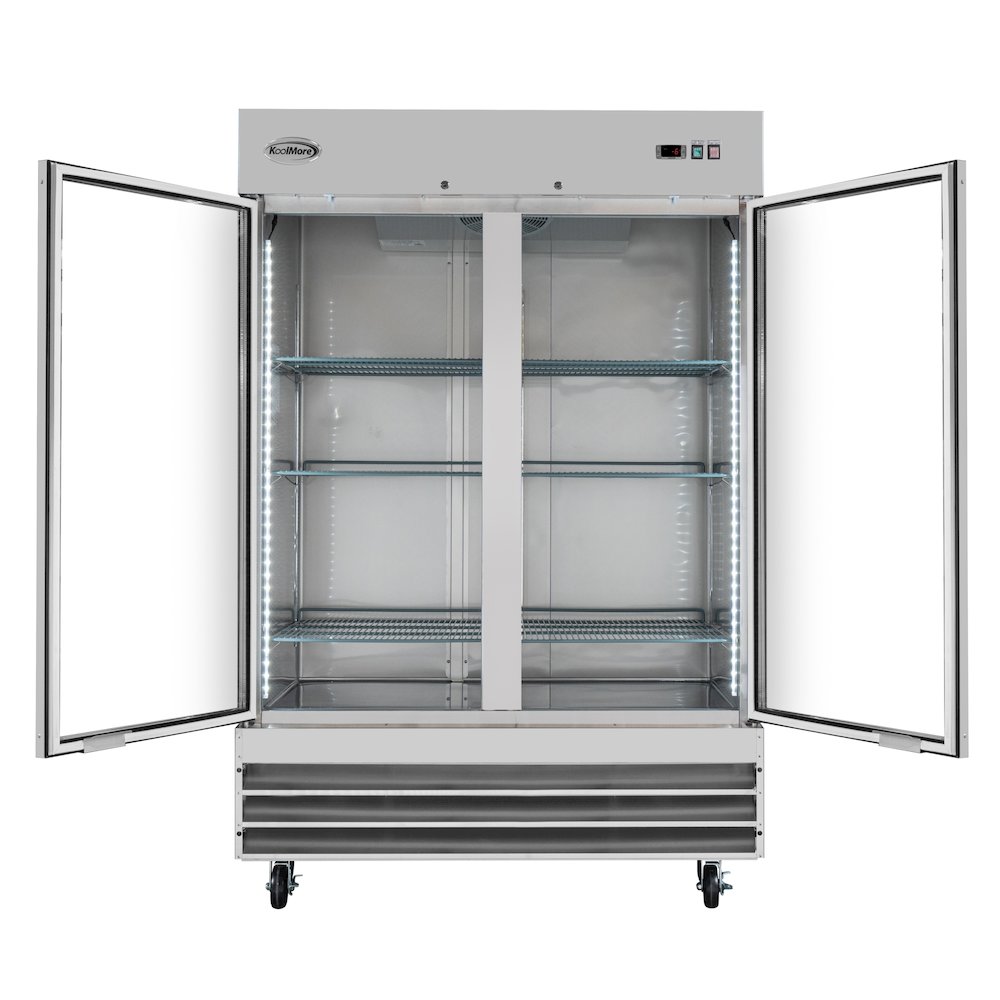 54 in. Two Glass Door Reach-In Freezer 47 cu ft.. Picture 6