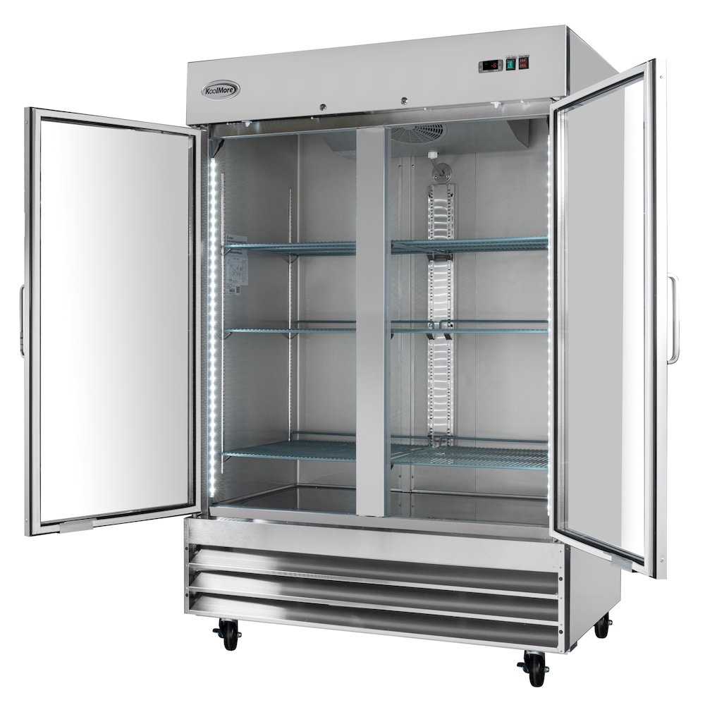 54 in. Two Glass Door Reach-In Freezer 47 cu ft.. Picture 7