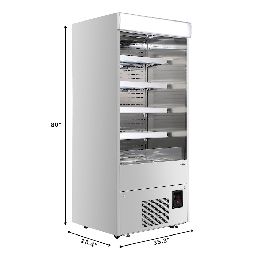 35.5 in. Open-Air Merchandiser Grab and Go Refrigerator, 18 cu. ft.. Picture 4