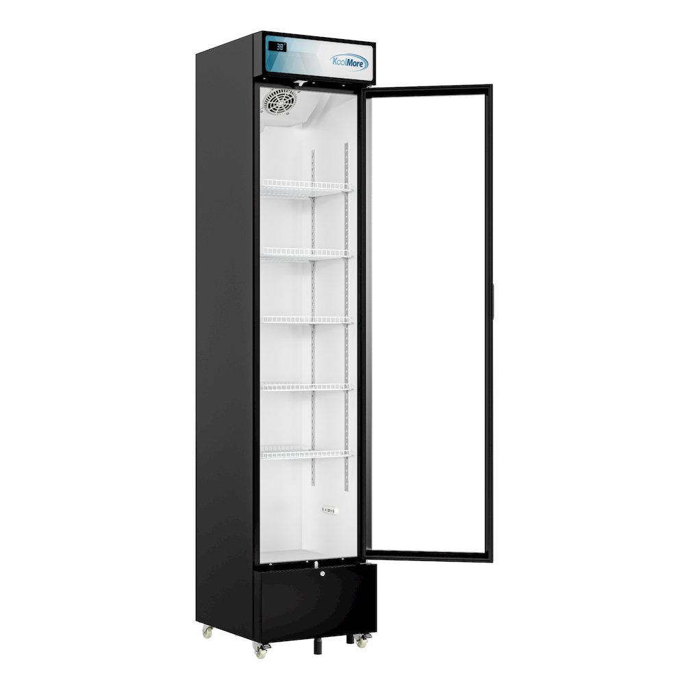 17 in. Slim Commercial Merchandiser Refrigerator 7 Cu. Ft. in Black, ETL Listed. Picture 6