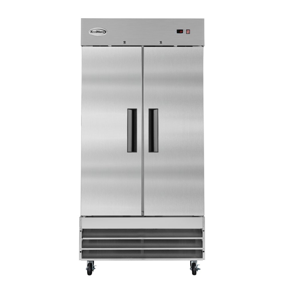 39 in. Commercial Stainless Steel 2-Door Reach-In Refrigerator, 35 cu. ft.. Picture 3