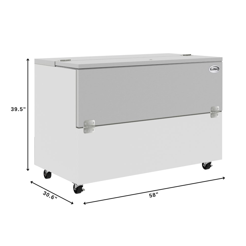 58 in. Milk Cooler for School and Cafeteria, 16 Crate Capacity. Picture 4