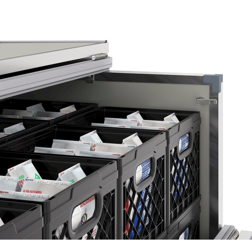 58 in. Milk Cooler for School and Cafeteria, 16 Crate Capacity. Picture 2