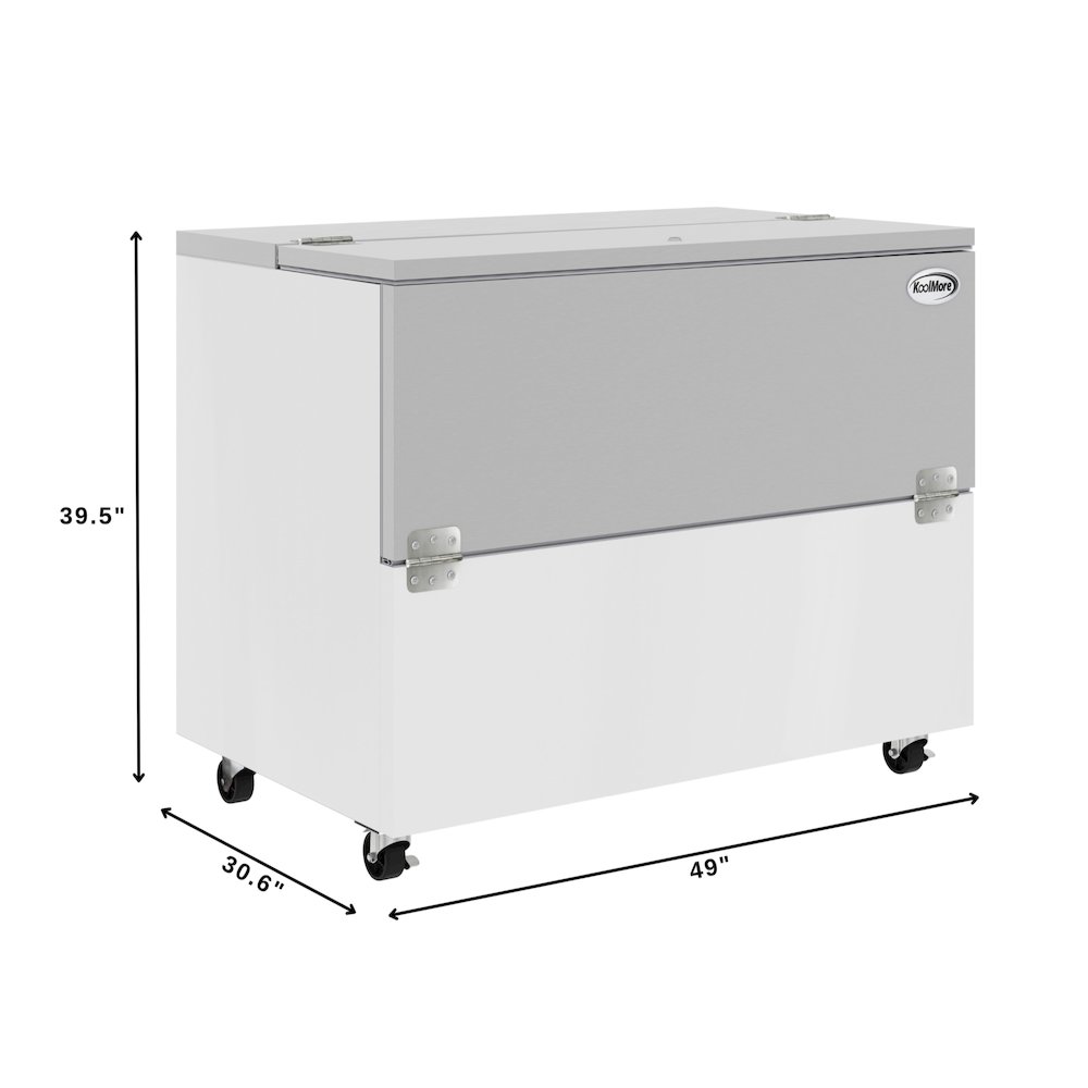 49 in. Milk Cooler for School and Cafeteria, 12 Crate Capacity. Picture 4