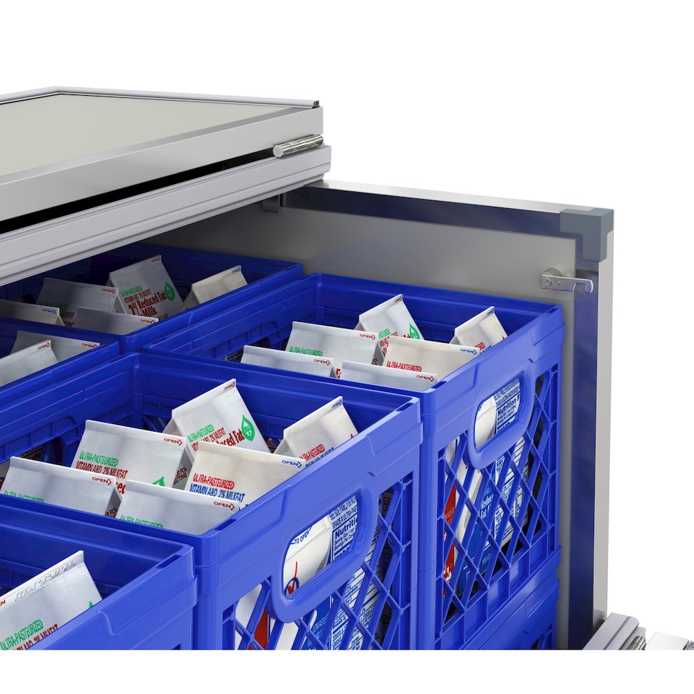 49 in. Milk Cooler for School and Cafeteria, 12 Crate Capacity. Picture 2