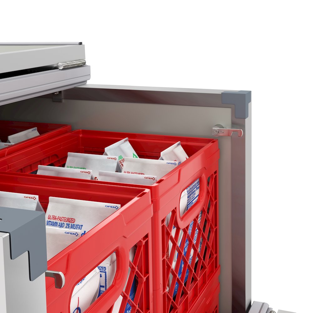 34 in. Milk Cooler for School and Cafeteria, 8 Crate Capacity. Picture 2