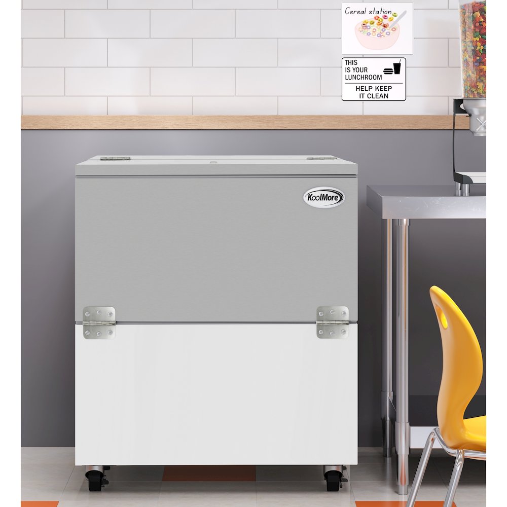 34 in. Milk Cooler for School and Cafeteria, 8 Crate Capacity. Picture 5