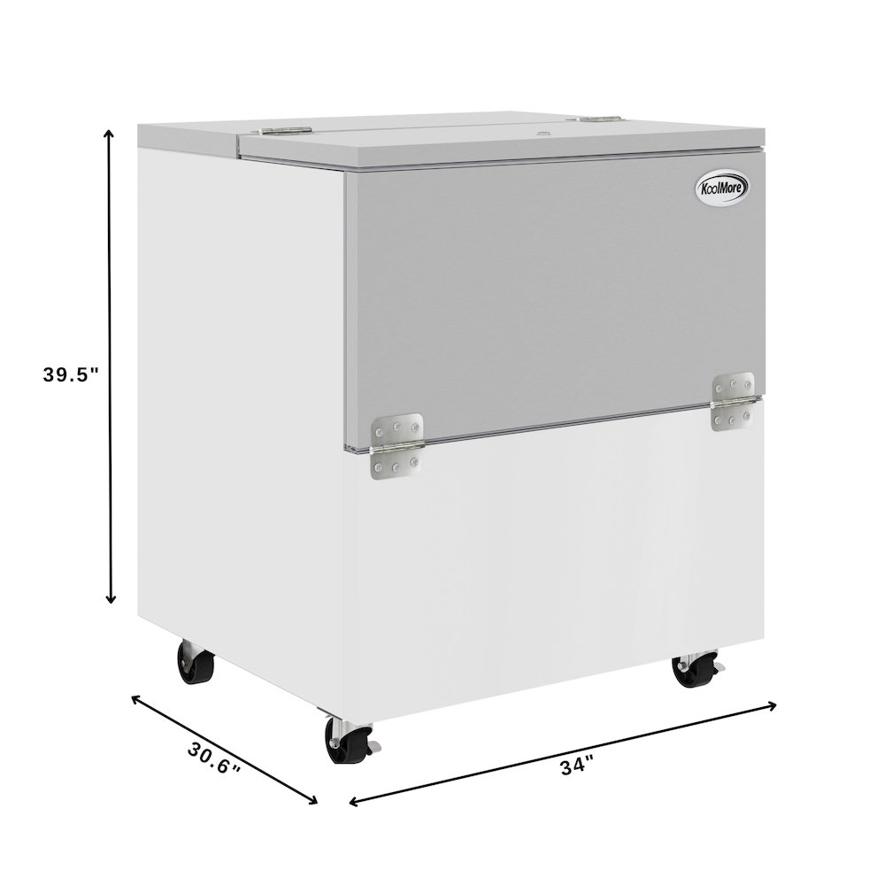 34 in. Milk Cooler for School and Cafeteria, 8 Crate Capacity. Picture 4