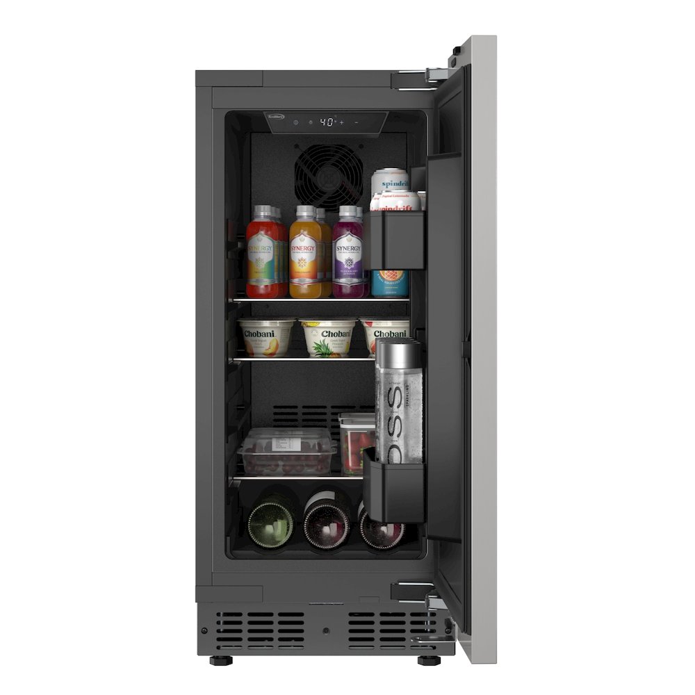 15 in. Built-In Panel Ready Undercounter Beverage Refrigerator, Compact. Picture 4