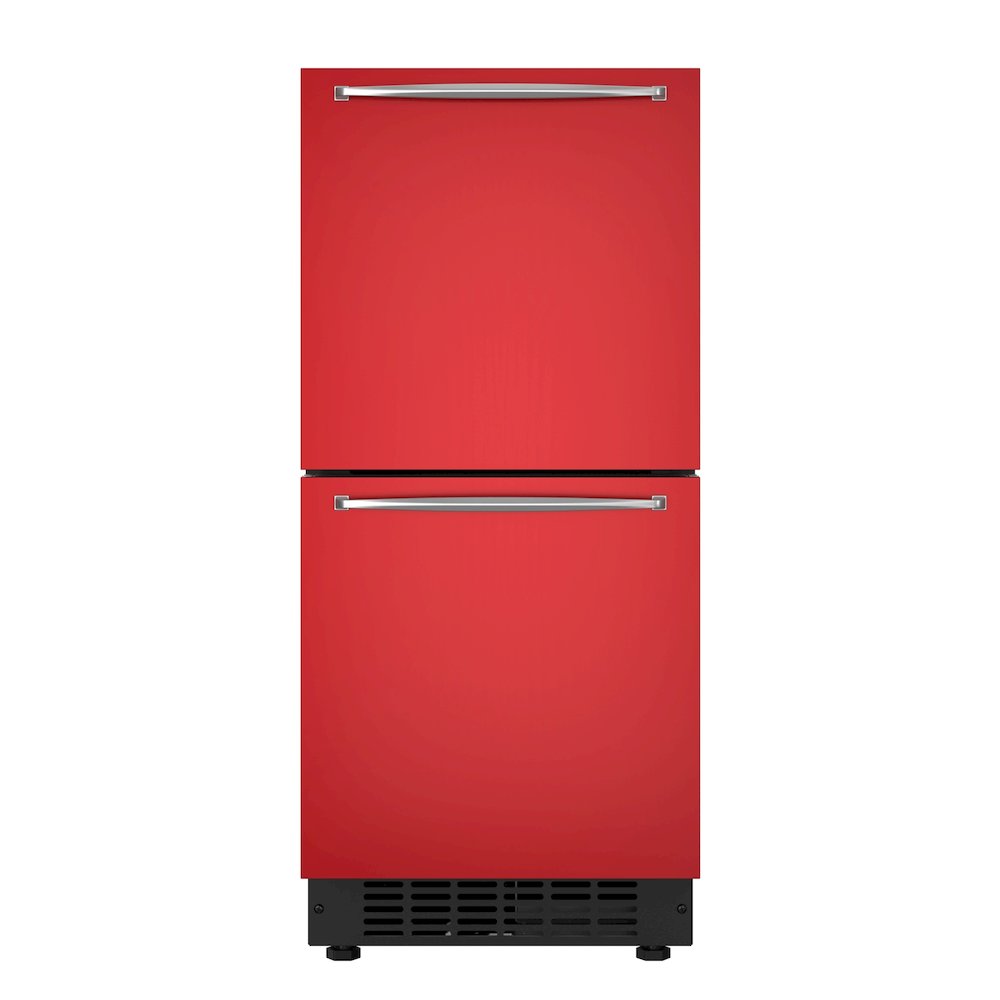 15 in. Panel Ready Built-in Double Refrigerator, Frost-Free Undercounter Fridge. Picture 1