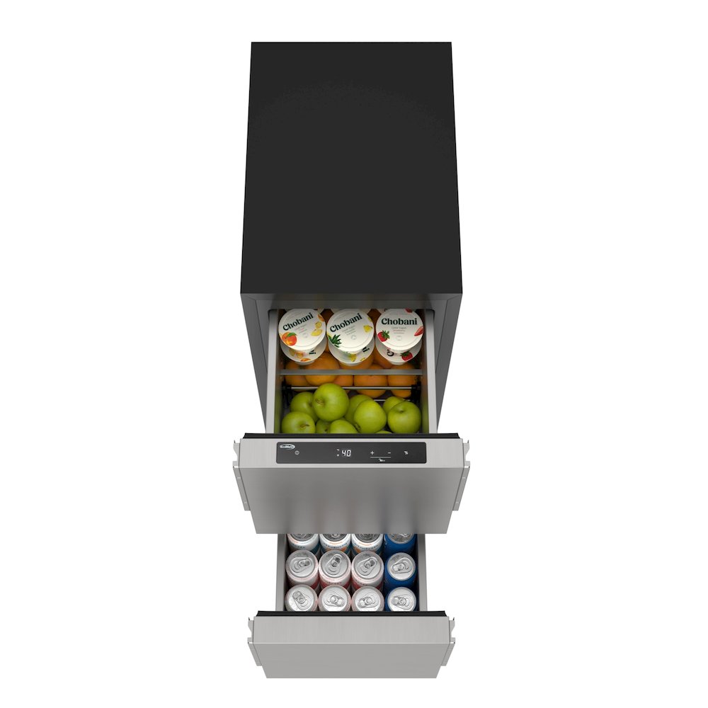 15 in. Panel Ready Built-in Double Refrigerator, Frost-Free Undercounter Fridge. Picture 8