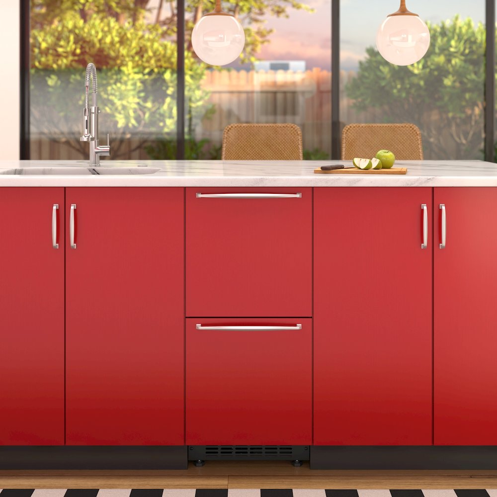 15 in. Panel Ready Built-in Double Refrigerator, Frost-Free Undercounter Fridge. Picture 4