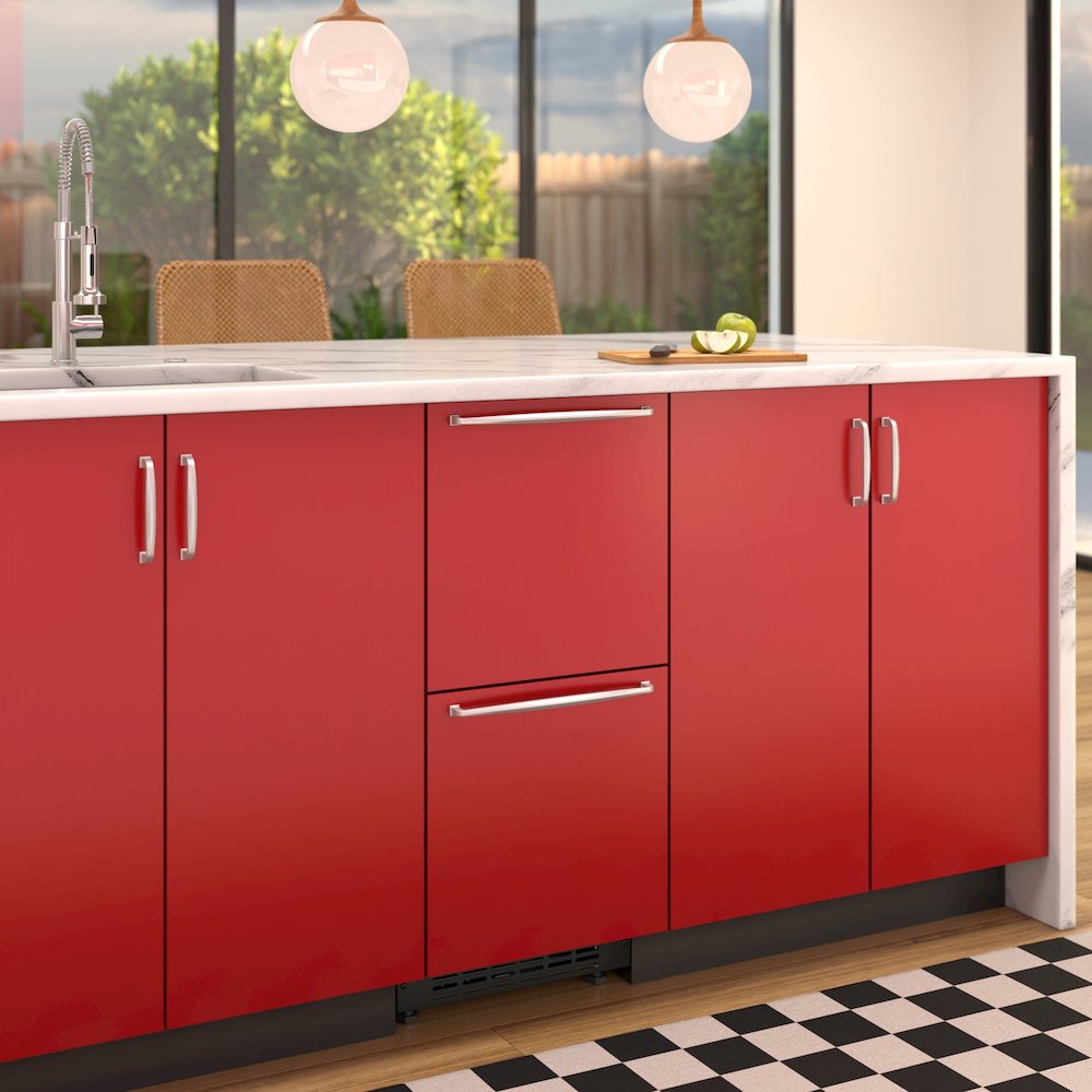 15 in. Panel Ready Built-in Double Refrigerator, Frost-Free Undercounter Fridge. Picture 5