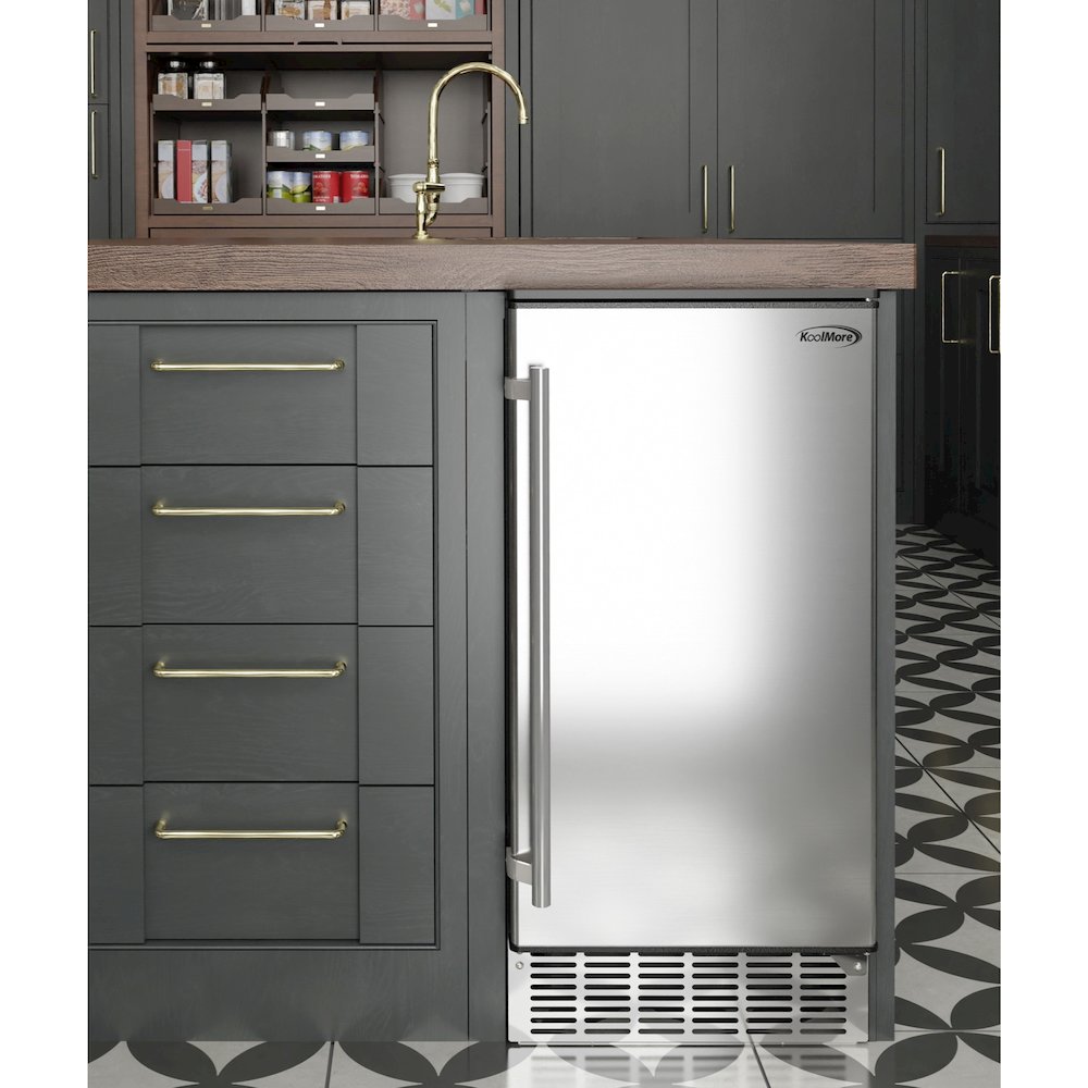 15 in. Stainless-Steel Built-In/Free-Standing Ice Maker, 75lbs/24h,. Picture 6