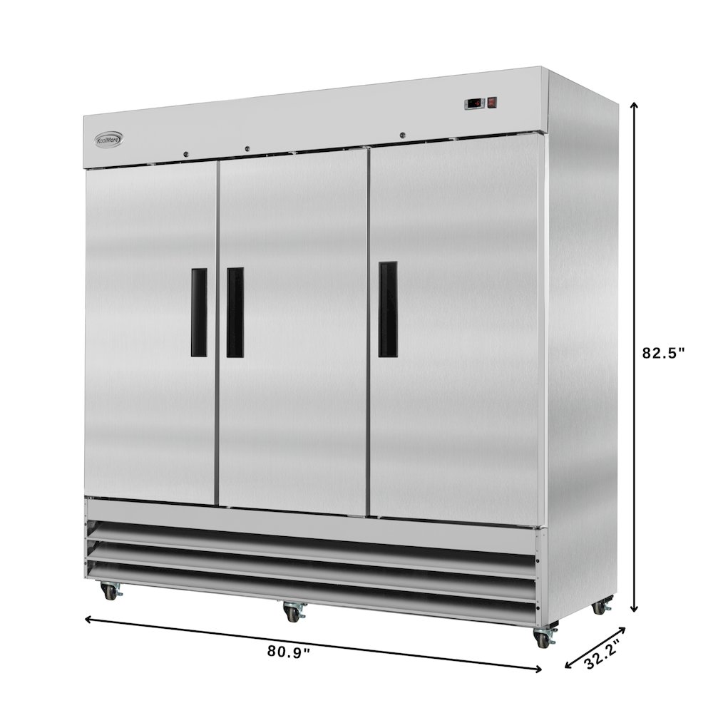 82 in. Three-Door Reach-In Freezer 72 cu ft.. Picture 1