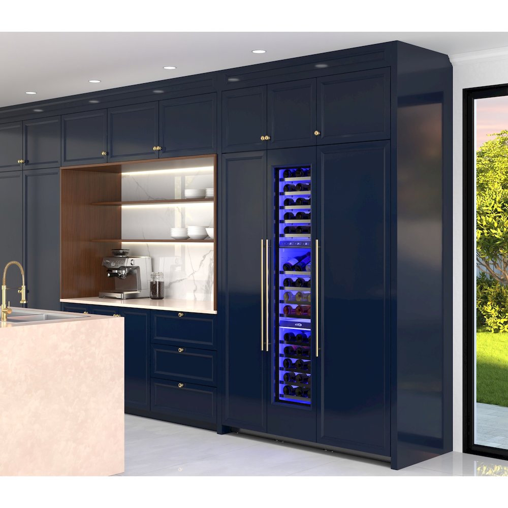 KoolMore Reserve 18 in. Panel Ready 68-Bottle Column Wine Cooler Refrigerator. Picture 5