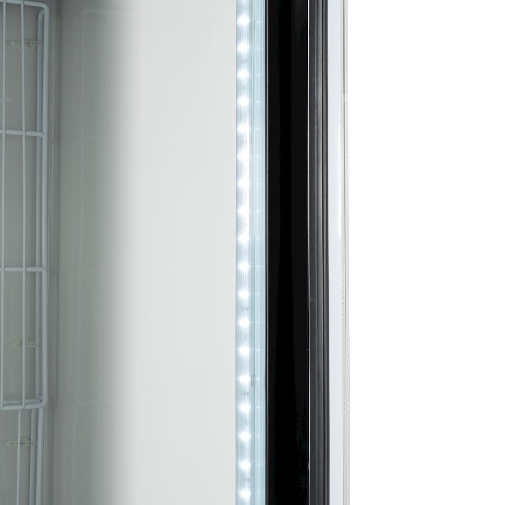 31 in. 25 cu. ft. Commercial Indoor Glass-Door Ice Merchandiser Freezer in Black. Picture 12