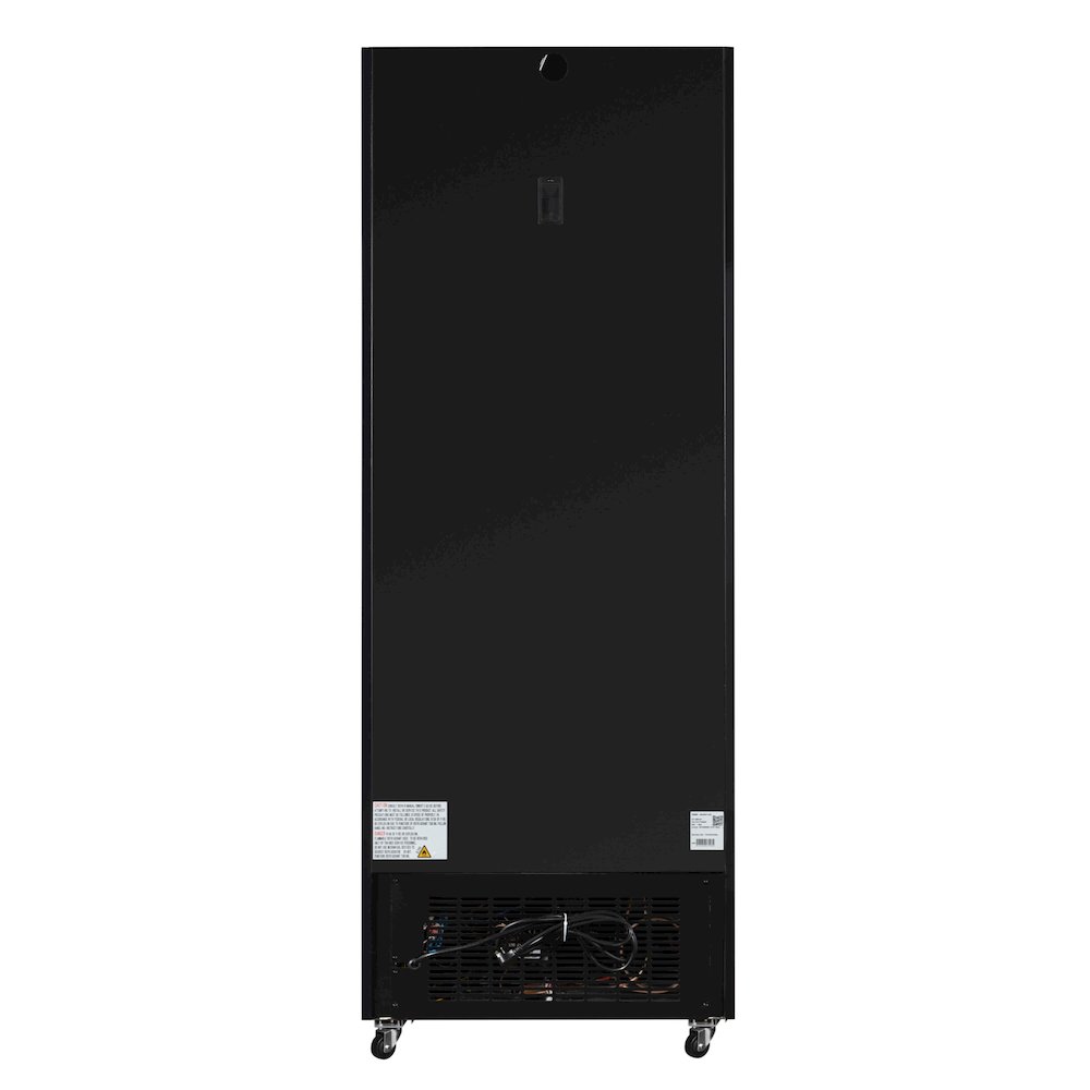 31 in. 25 cu. ft. Commercial Indoor Glass-Door Ice Merchandiser Freezer in Black. Picture 13