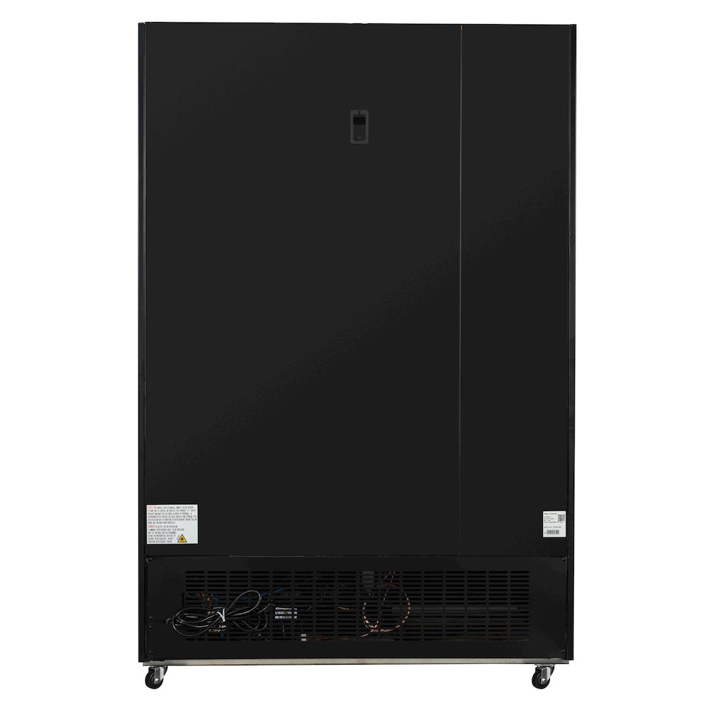 53 in. 42 cu. ft. Indoor Two Glass-Door Ice Merchandiser Freezer in Black. Picture 10