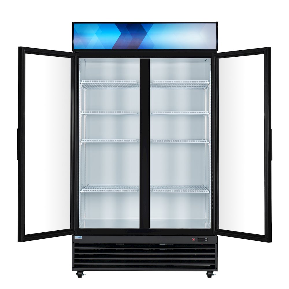 45 in. Two Glass Door Merchandiser Refrigerator - 35 Cu. Ft.. Picture 6