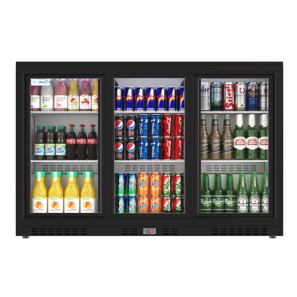 53 in. Three-Door Back Bar Refrigerator - 11 Cu Ft.. Picture 1