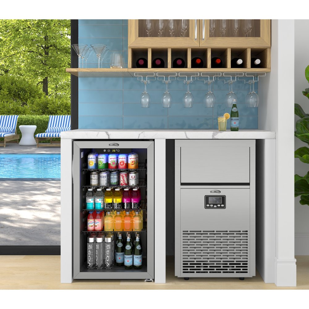 18 in. 100 lbs./24 hrs. & Residential Crescent Ice Maker. Picture 2