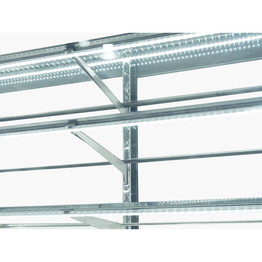 71 in. Refrigerated Bakery Display Case for Cakes, Stainless Steel Frame. Picture 11
