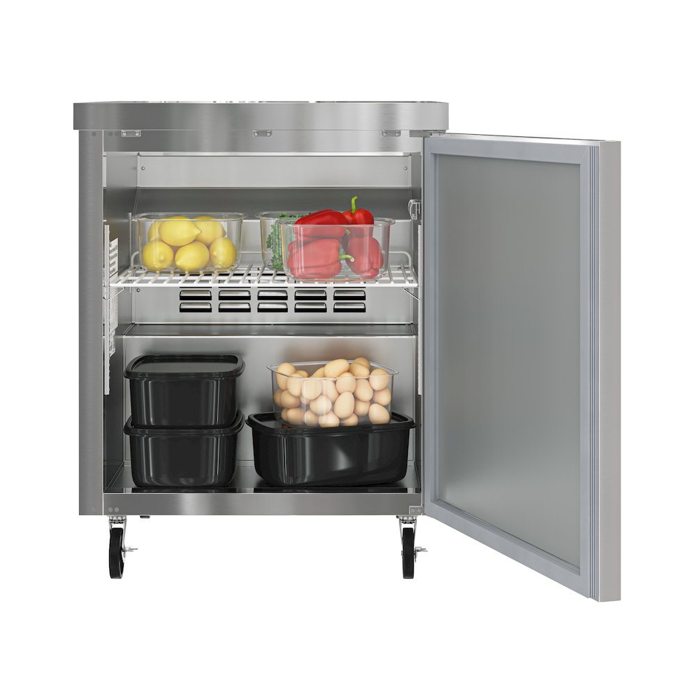 27 in. One Door Undercounter Refrigerator 5 cu. ft. in Stainless-Steel. Picture 1
