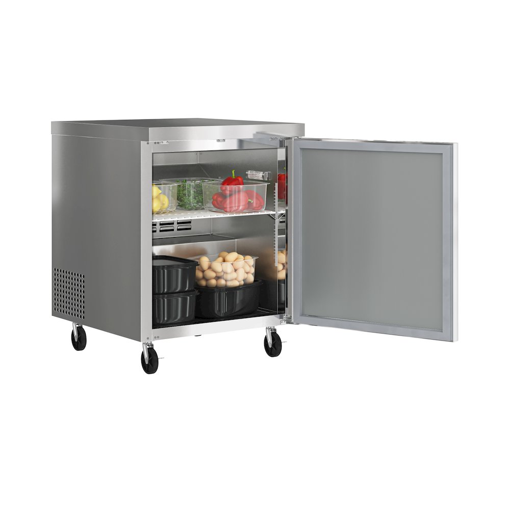 27 in. One Door Undercounter Refrigerator 5 cu. ft. in Stainless-Steel. Picture 7