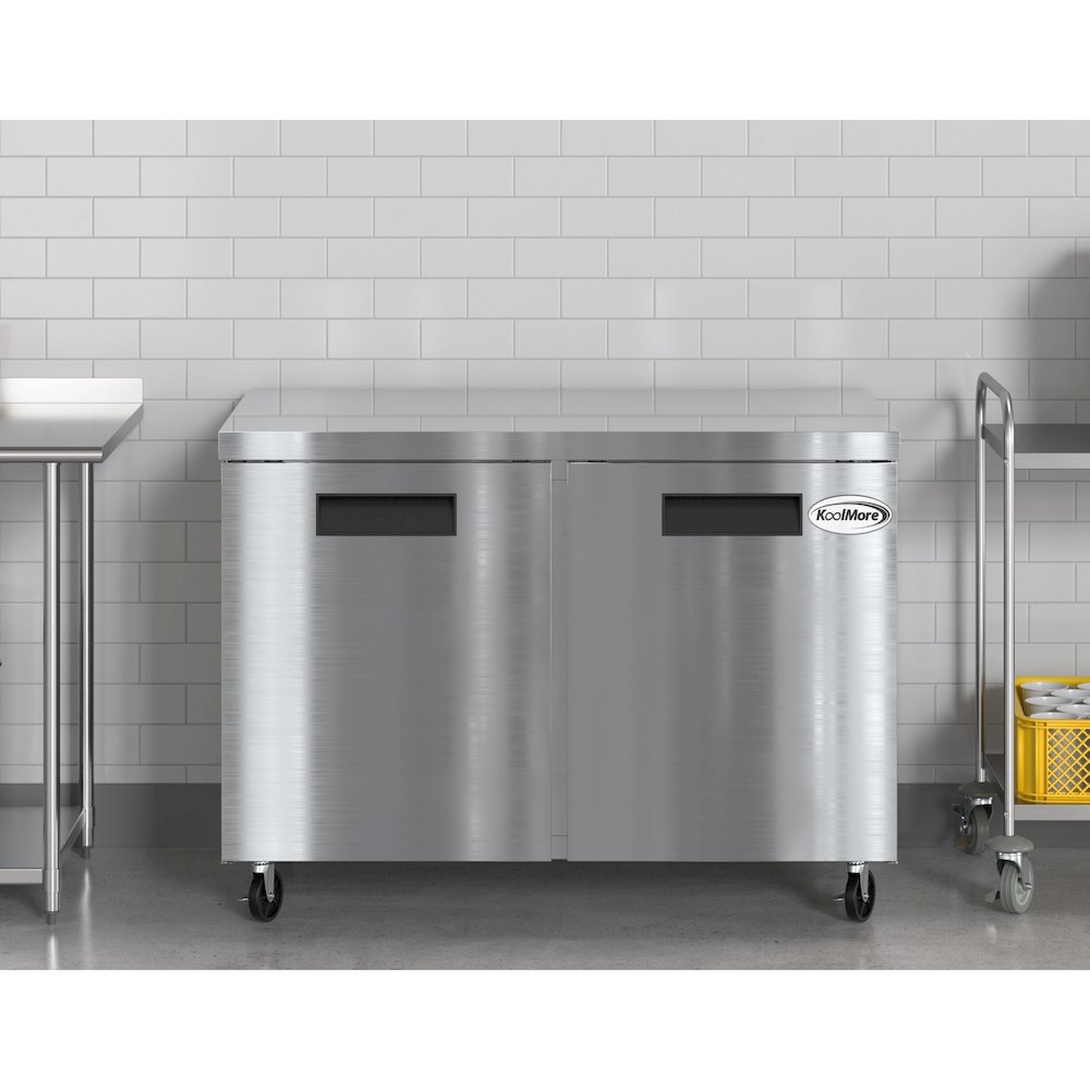 48 in. Two Door Undercounter Refrigerator in Stainless-Steel 11 cu. ft.. Picture 5