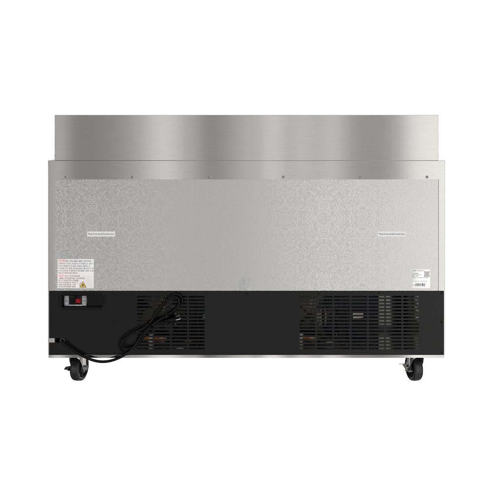 60" 2 Door Refrigerated Salad and Sandwich Prep Table, 16 Pan Capacity. Picture 9
