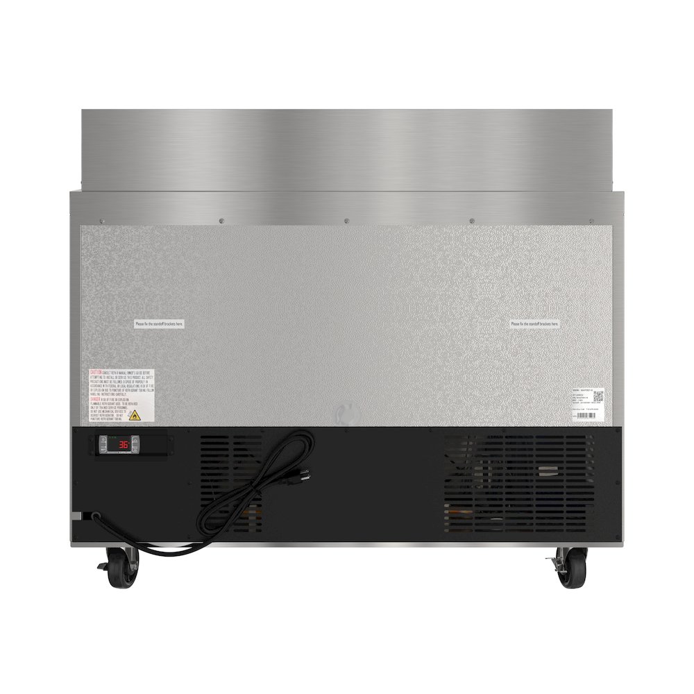 46" 2 Door Refrigeratd Salad and Sandwich Prep Table, 12 Pan Capacity. Picture 9