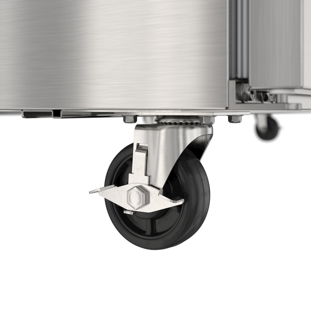 70" 3 Door Refrigerated Salad and Sandwich Prep Table, 18 Pan Capacity. Picture 8