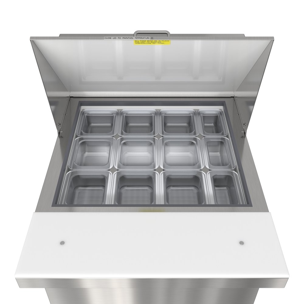 27" 1Door Refrigerated Mega Salad and Sandwich Prep Table, 12 Pan Capacity. Picture 5